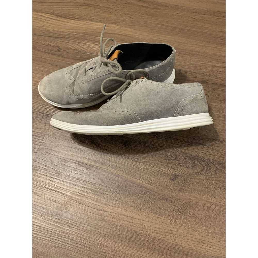 Cole Haan Womens Size 9B Gray #W05167 Wingtip Oxford Shoes - Picture 4 of 9